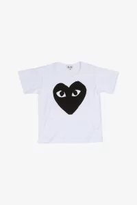 Kids T-Shirt Comme des Garçons PLAY Big Heart – White | Centre Commercial